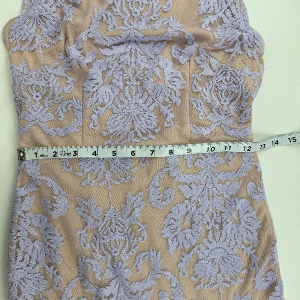 NWT - Hello Molly Bedroom Whispers Lace Mini Dress Size 8 Nude & Lavender - Picture 14 of 16